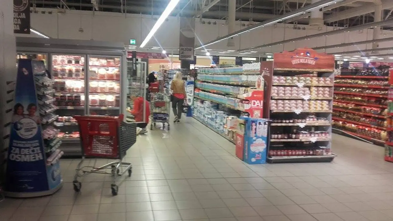 Idea, supermarket, market, prodavnica, kasa