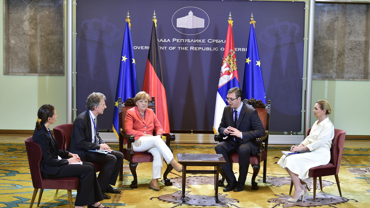 Angela Merkel i Aleksandar Vučić