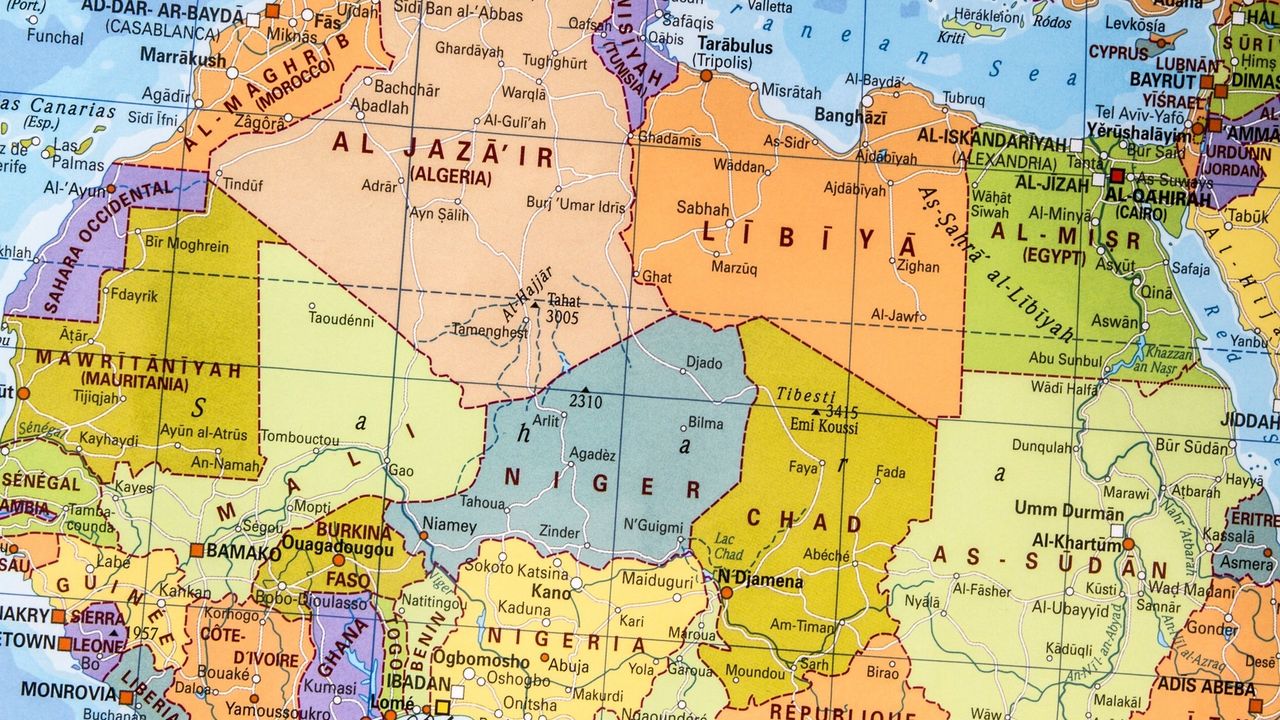 Mapa Afrike