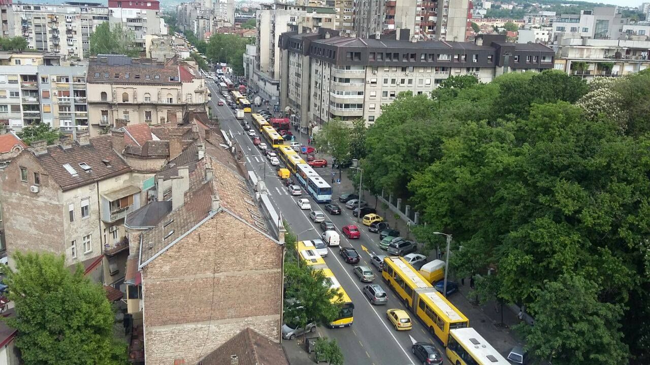 Gužva u Bulevaru despota Stefana