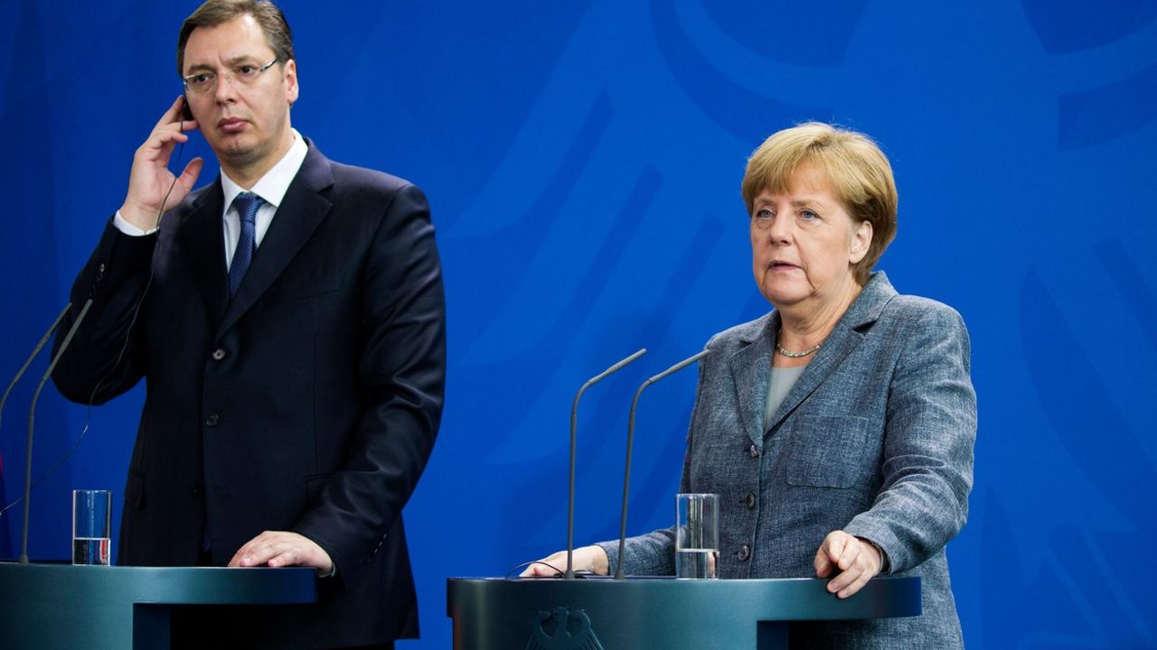 Aleksandar Vučić i Angela Merkel