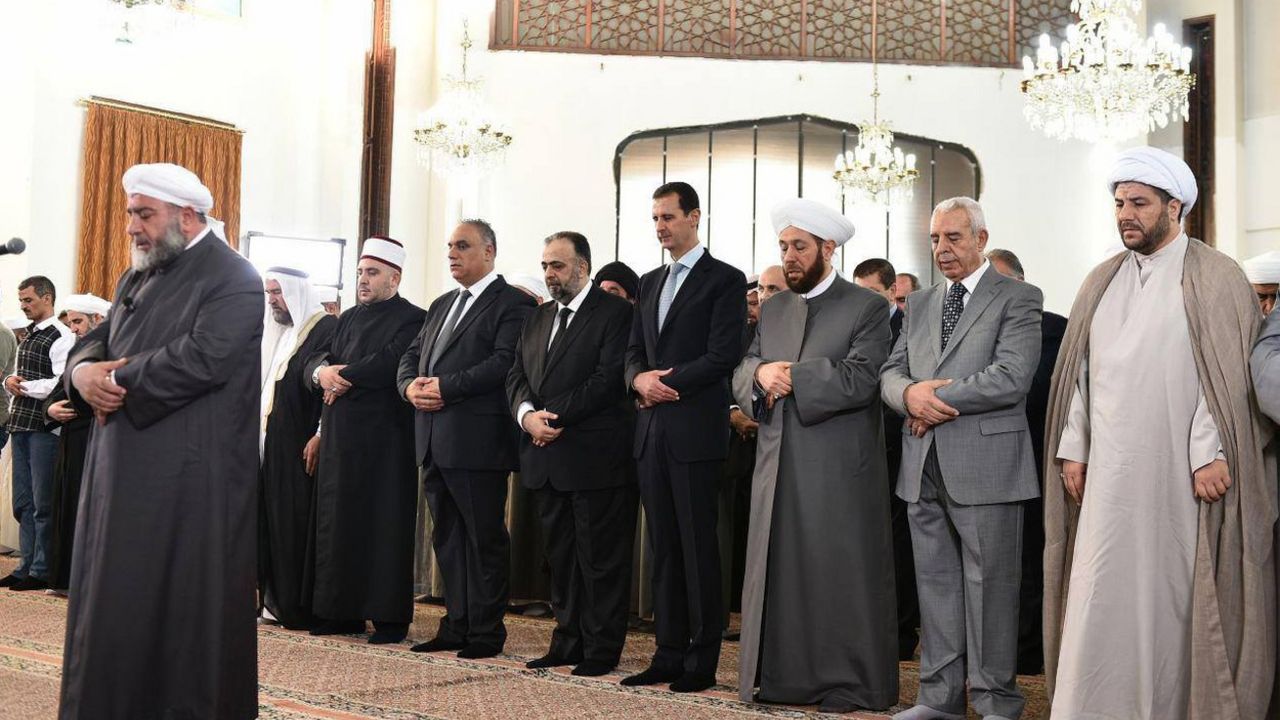 Bašar Al Asad tokom proslave Ramazanskog Bajrama 2016.