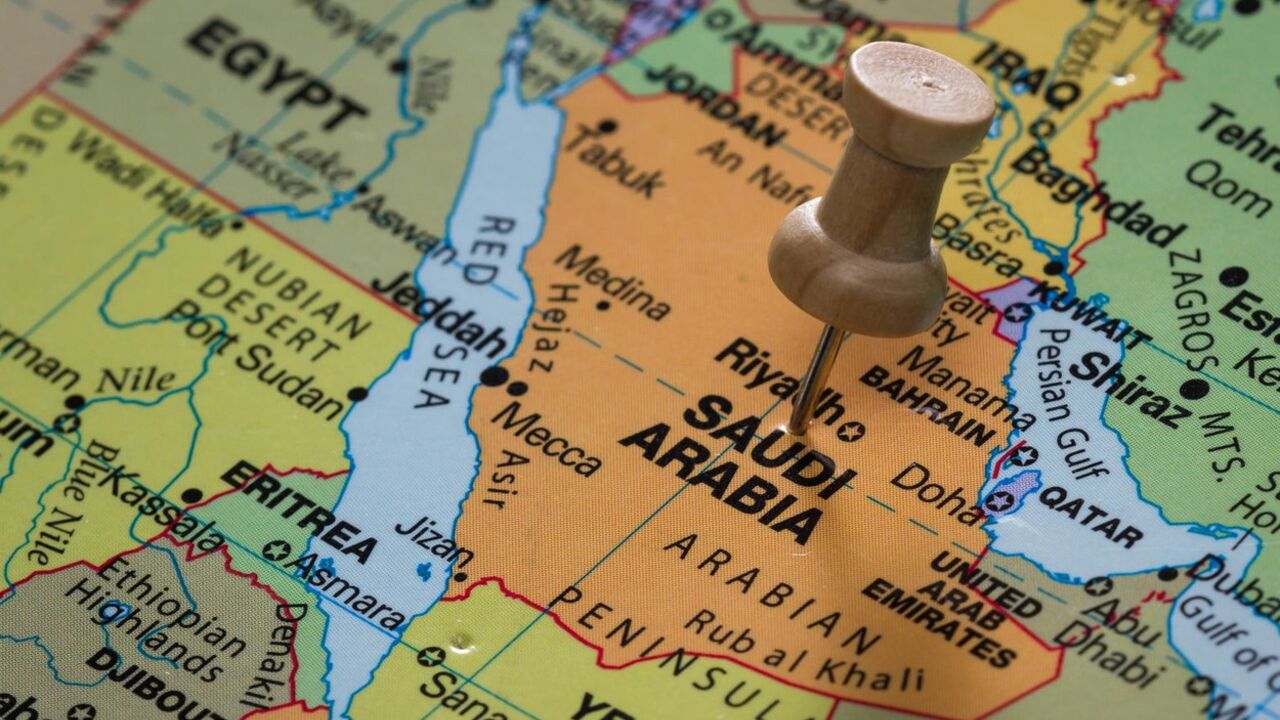 Mapa Saudijske Arabije