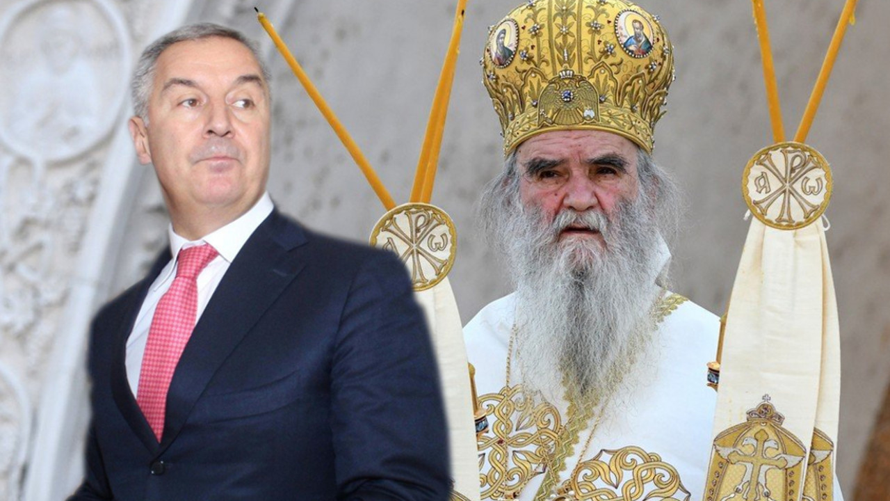 Amfilohije Radović i Milo Đukanović