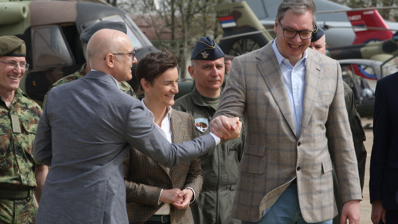 Aleksandar Vučić i Miloš Vučević