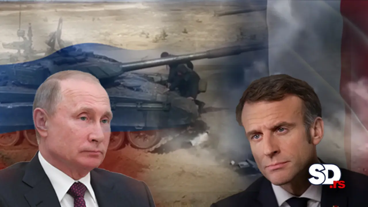 Vladimir Putin i Emanuel Makron