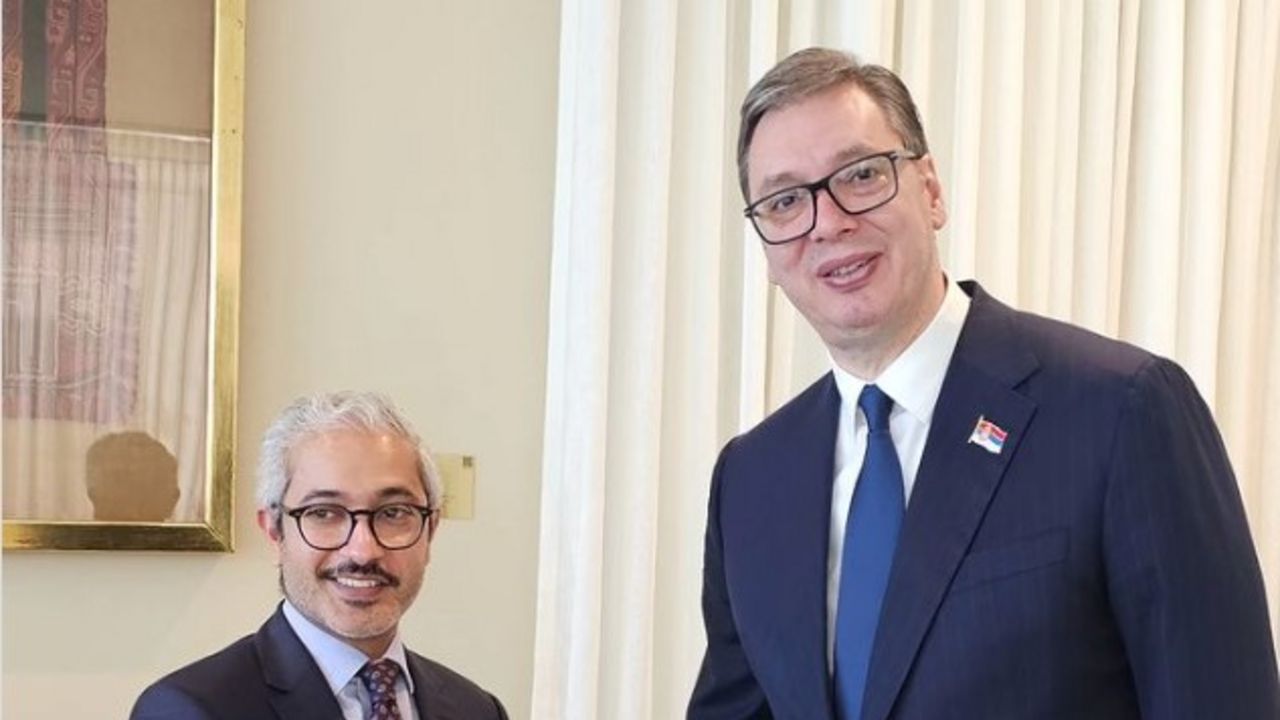 Aleksandar Vučić i Mohamed Abušahab