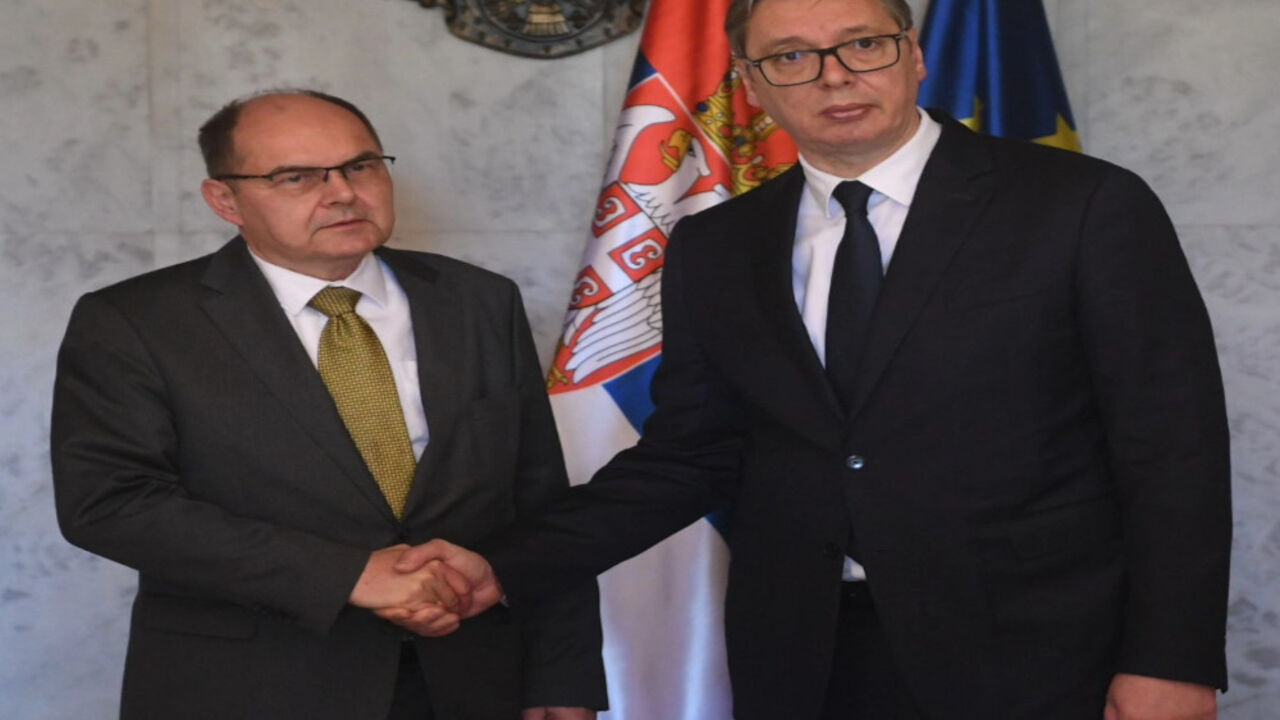 Aleksandar Vučić i Kristijan Šmit