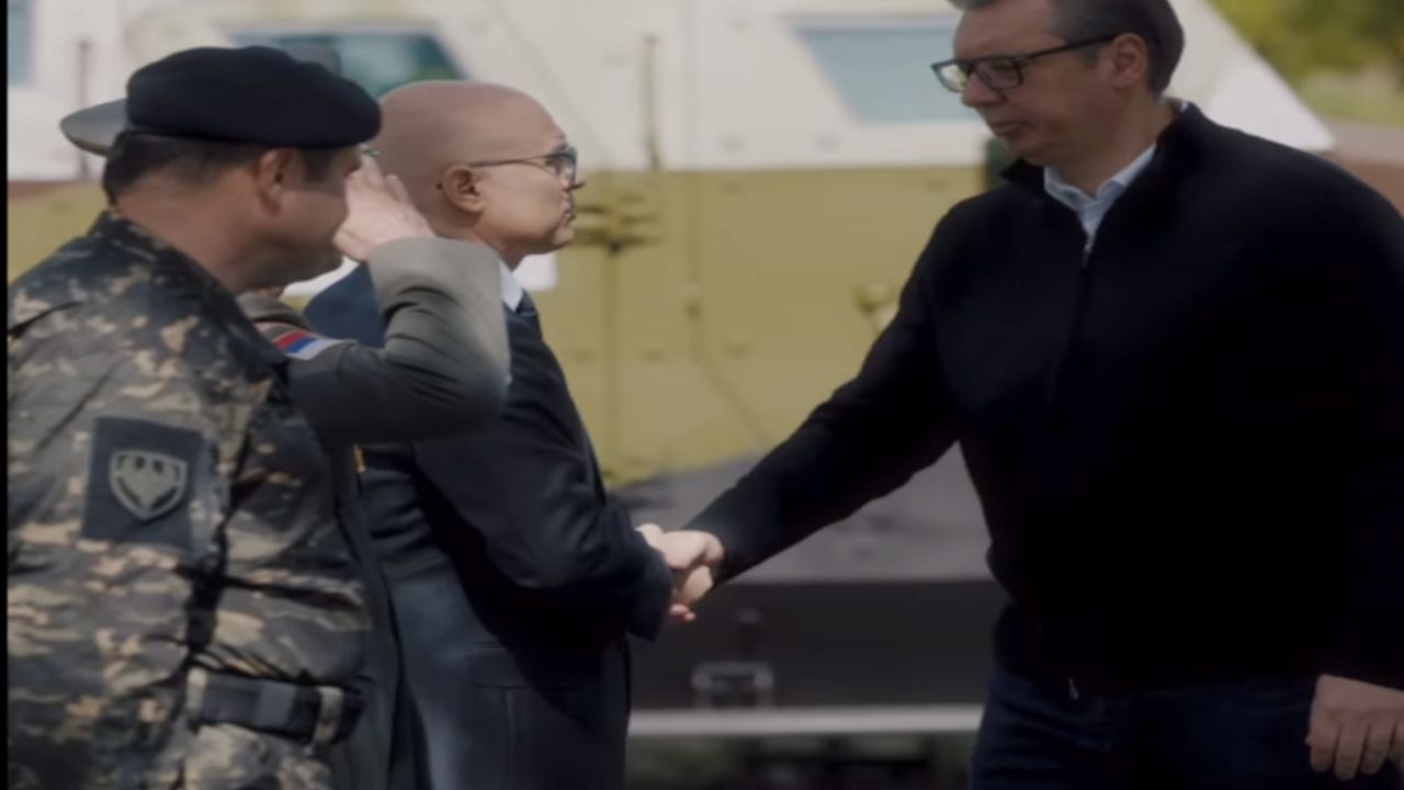 Aleksandar Vučić i Miloš Vučević
