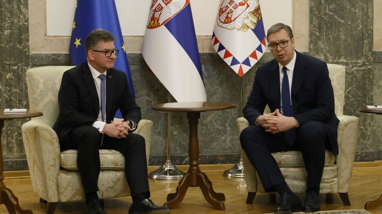 Aleksandar Vučić i Miroslav Lajčak 