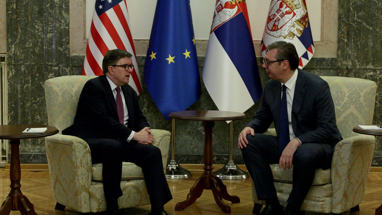 Aleksandar Vučić i Džejms O'Brajan