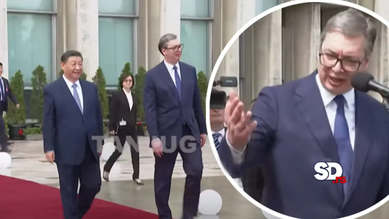 Aleksandar Vučić i Si Đinping