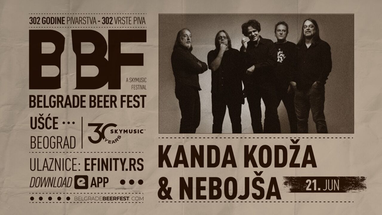Belgrade Beer Fest objavio još jednog headlinera: Kanda Kodža i Nebojša na Main Stage-u 21. juna