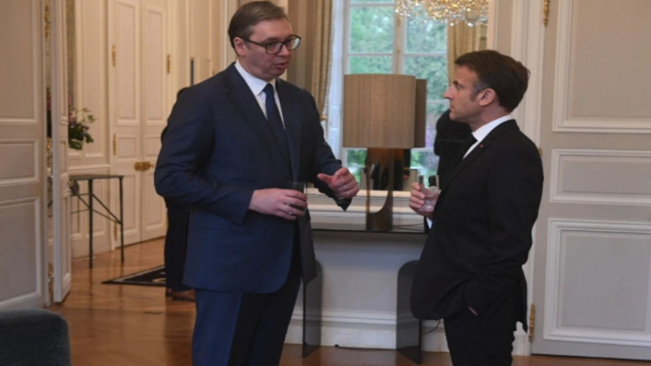Aleksandar Vučić i Emanuel Makron