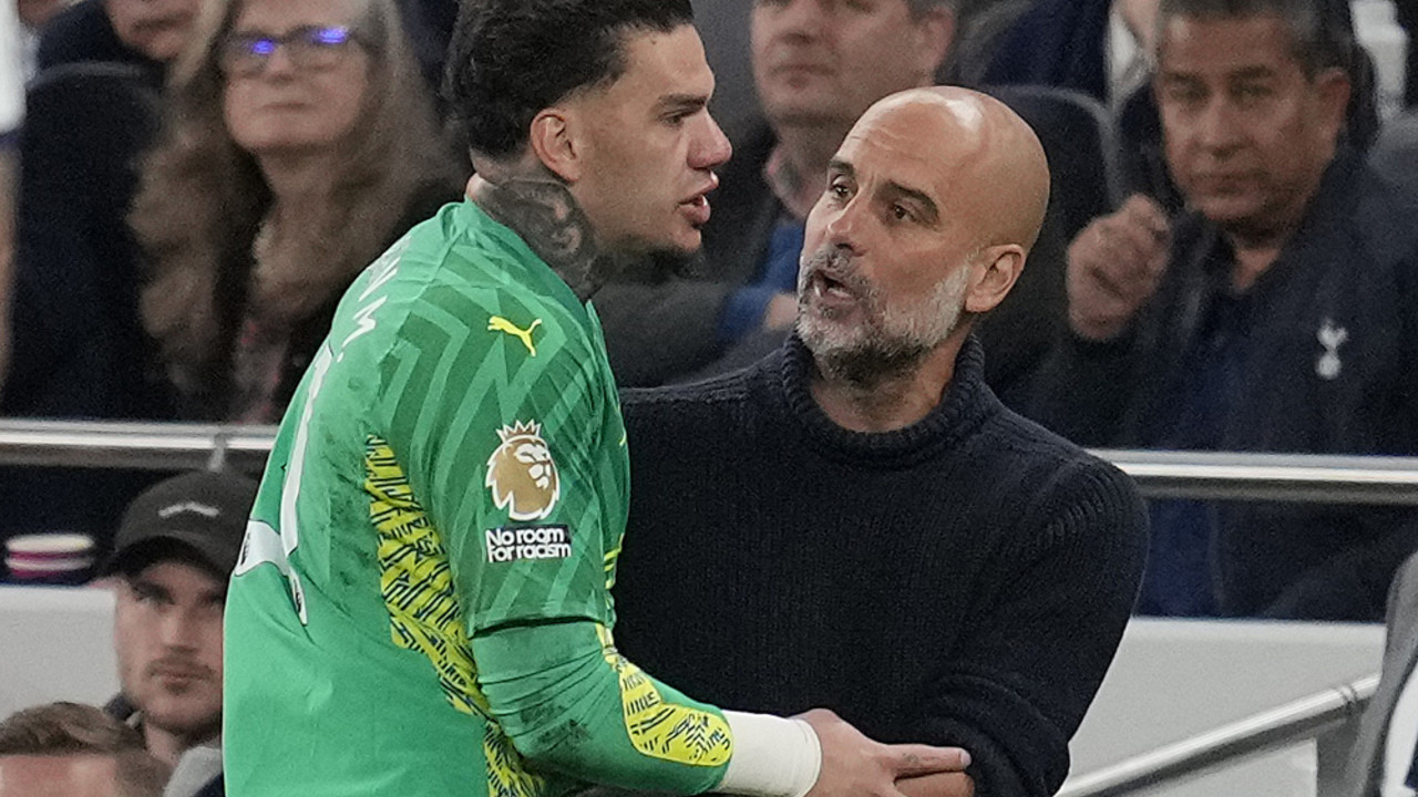 Ederson i Pep Gvardiola