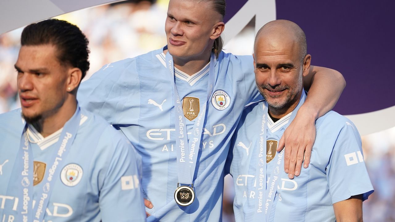 Ederson, Haland i Gvardiola