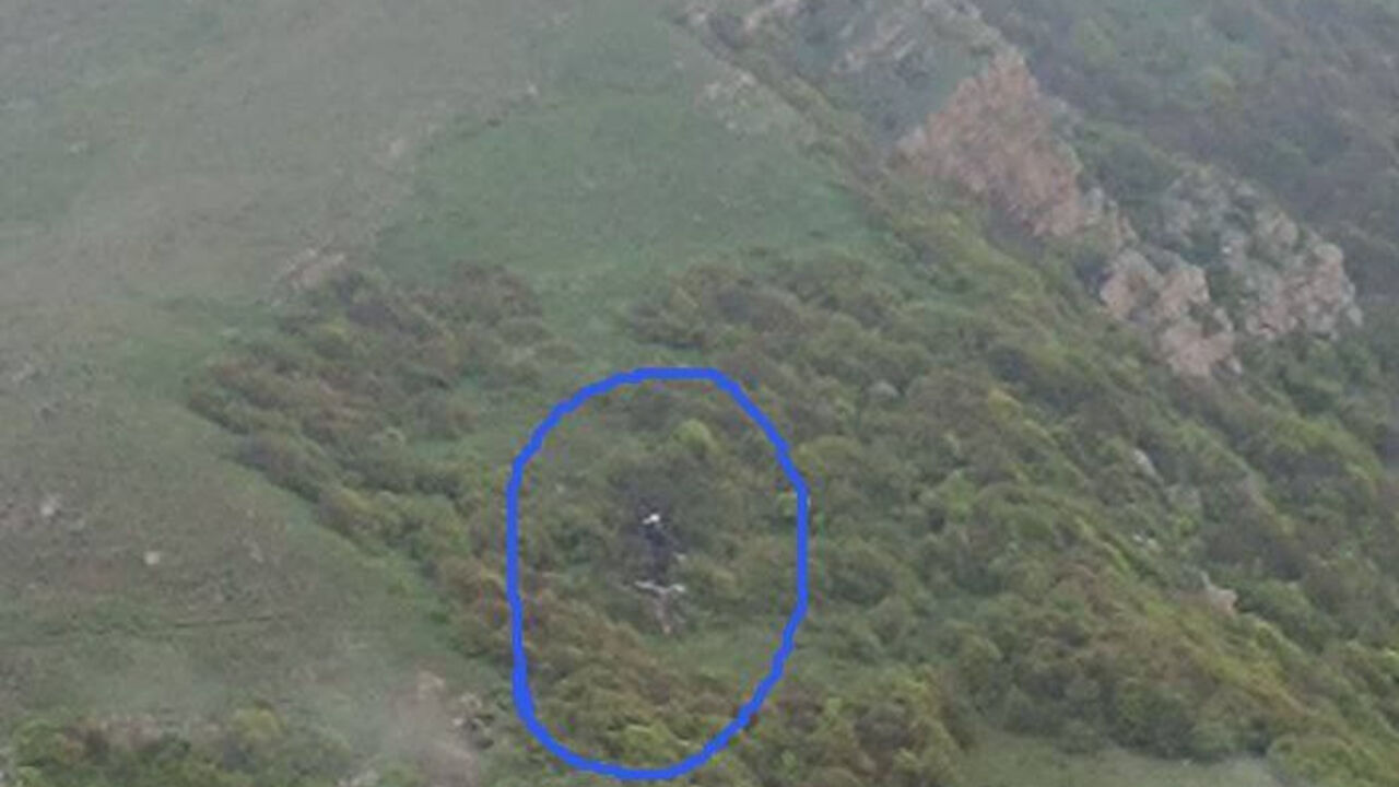 Mesto gde se srušio avion