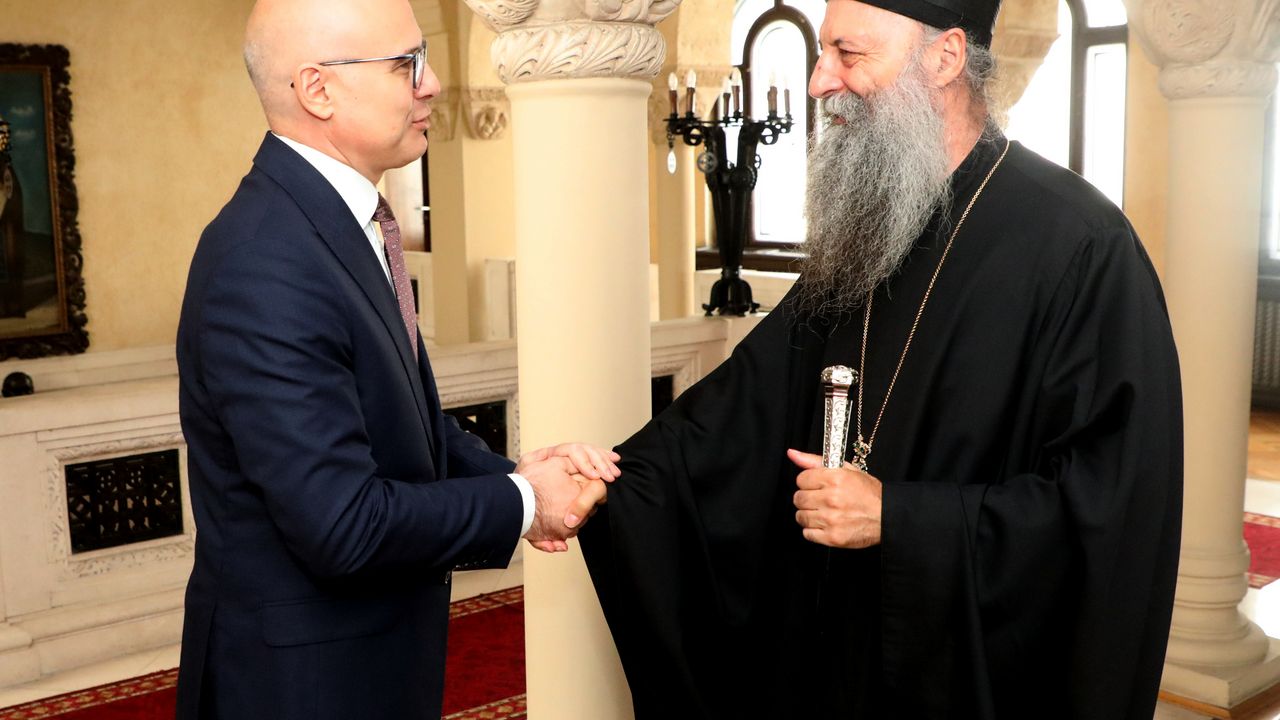 Patrijarh Porfirije i Miloš Vučević