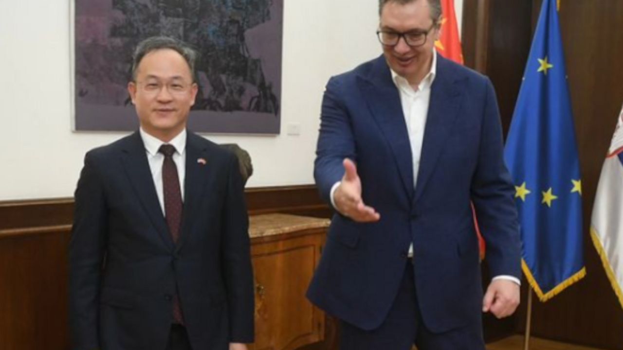 Aleksandar Vučić i Li Ming