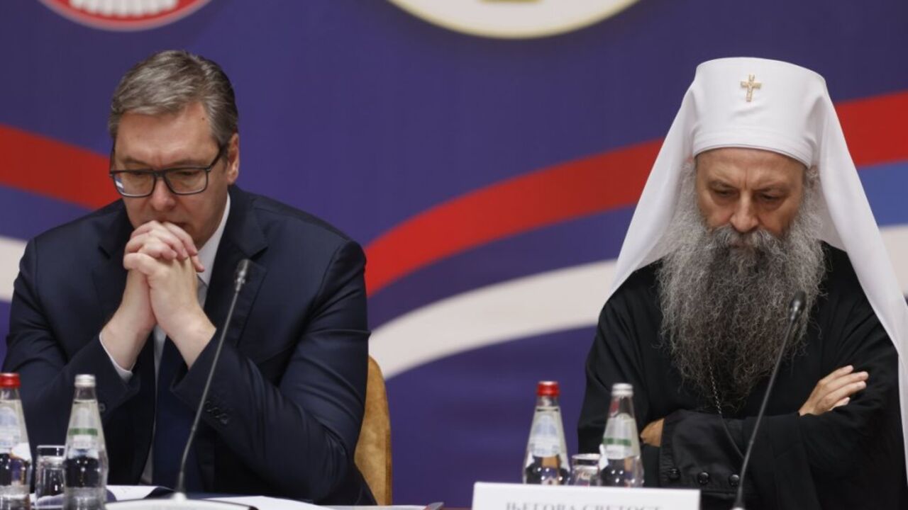 Aleksandar Vučić i patrijarh Porfirije