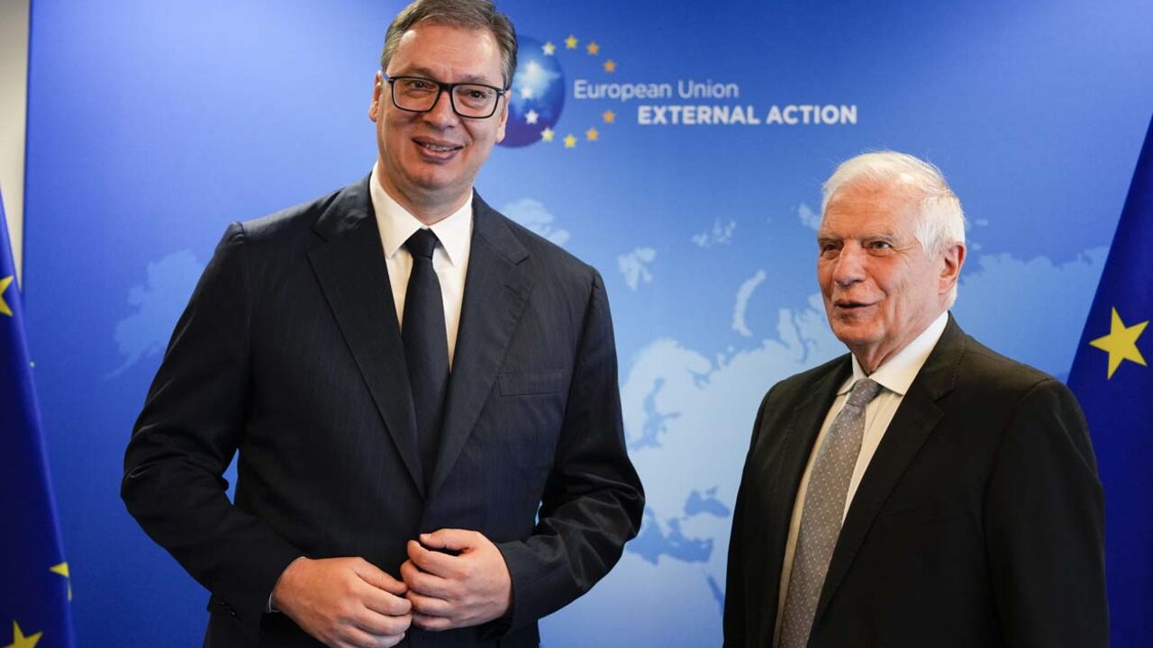 Aleksandar Vučić i Žosep Borelj
