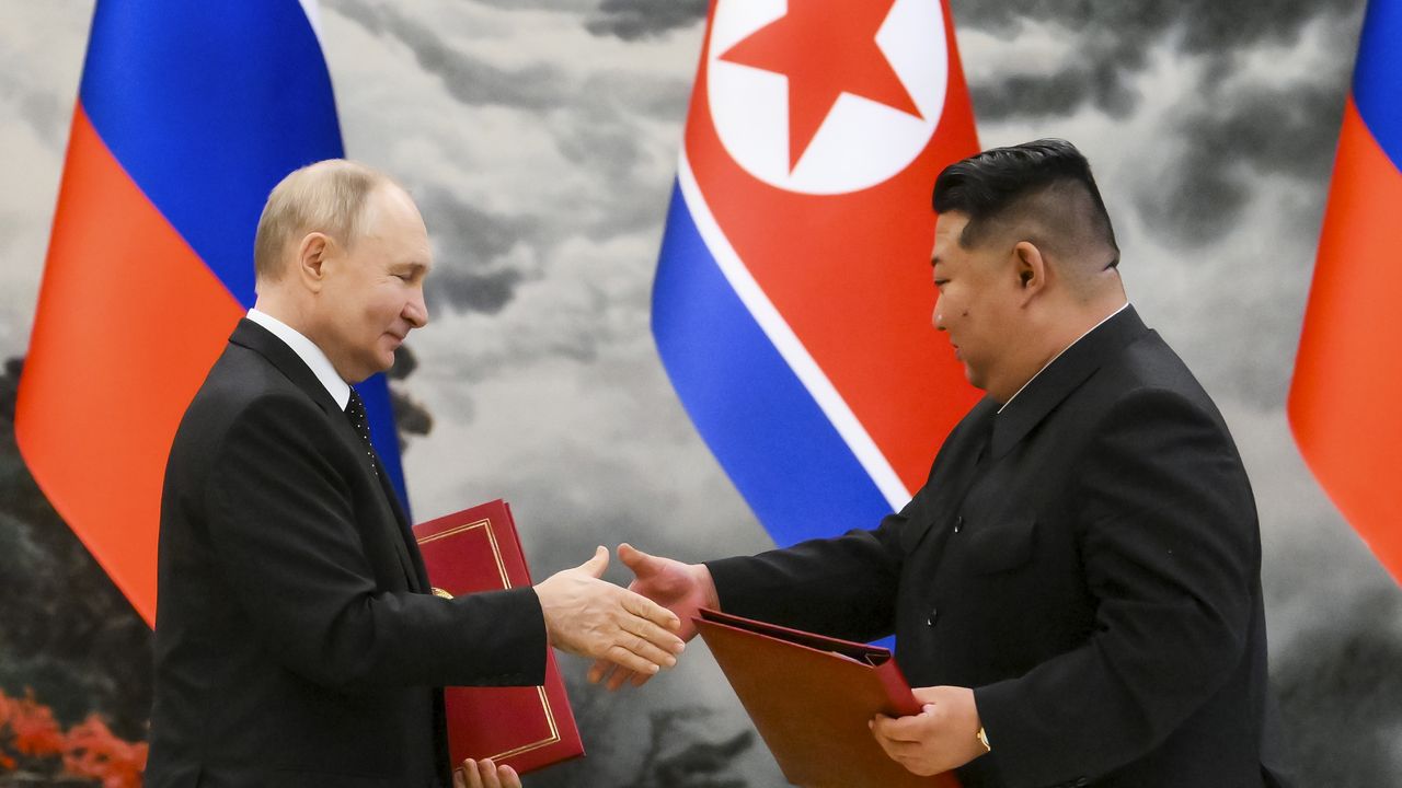 Vladimir Putin i Kim Džong Un