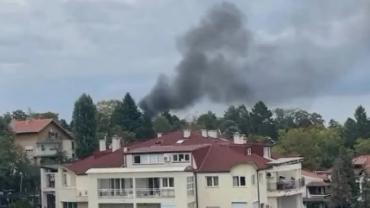 Požar u blizini Belog dvora