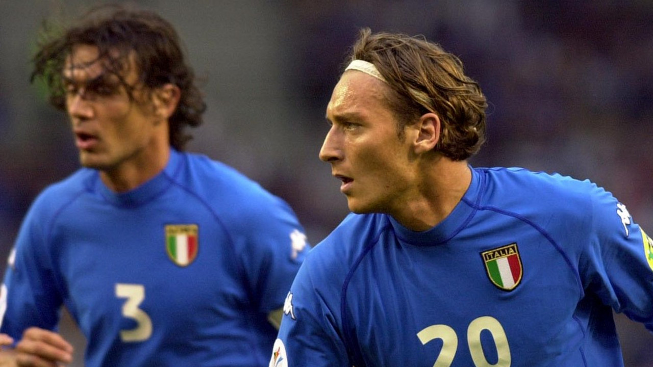 Maldini i Toti u dresu reprezentacije Italije