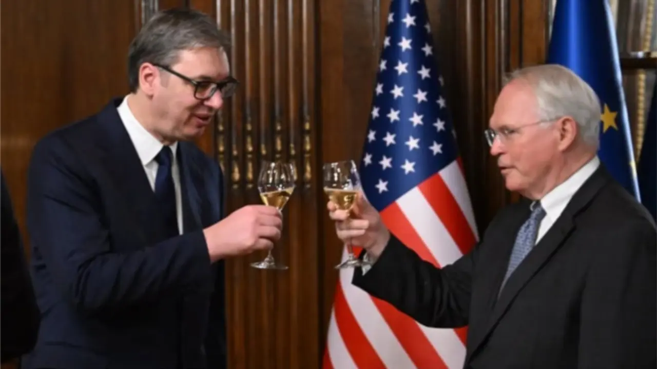 Aleksandar Vučić i Kristofer Hil