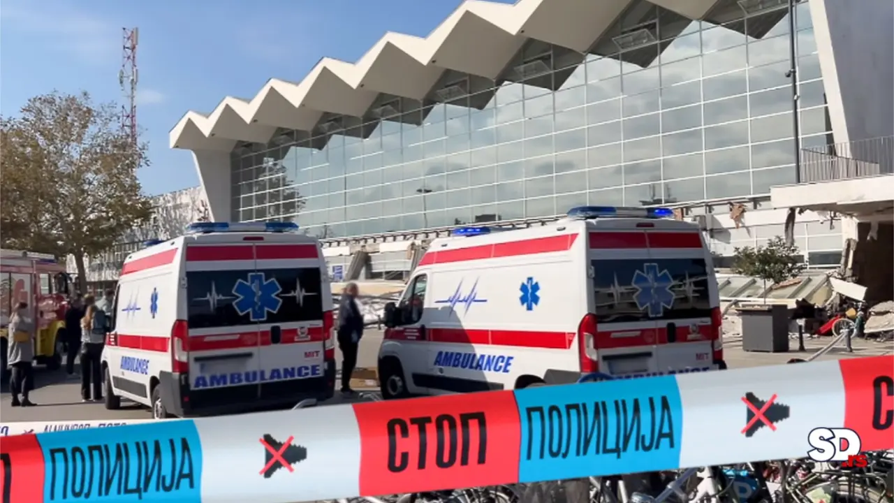 Urušavanje želetničke stanice u Novom Sadu