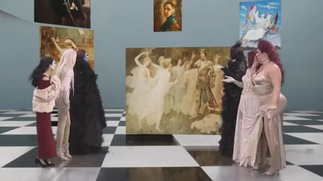 Harem girls ispred dela Paje Jovanovića