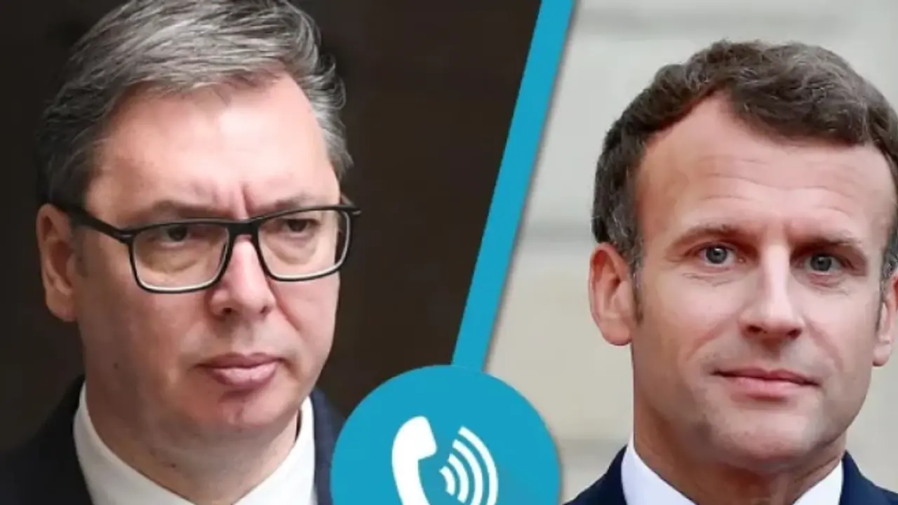 Aleksandar Vučić i Emanuel Makron