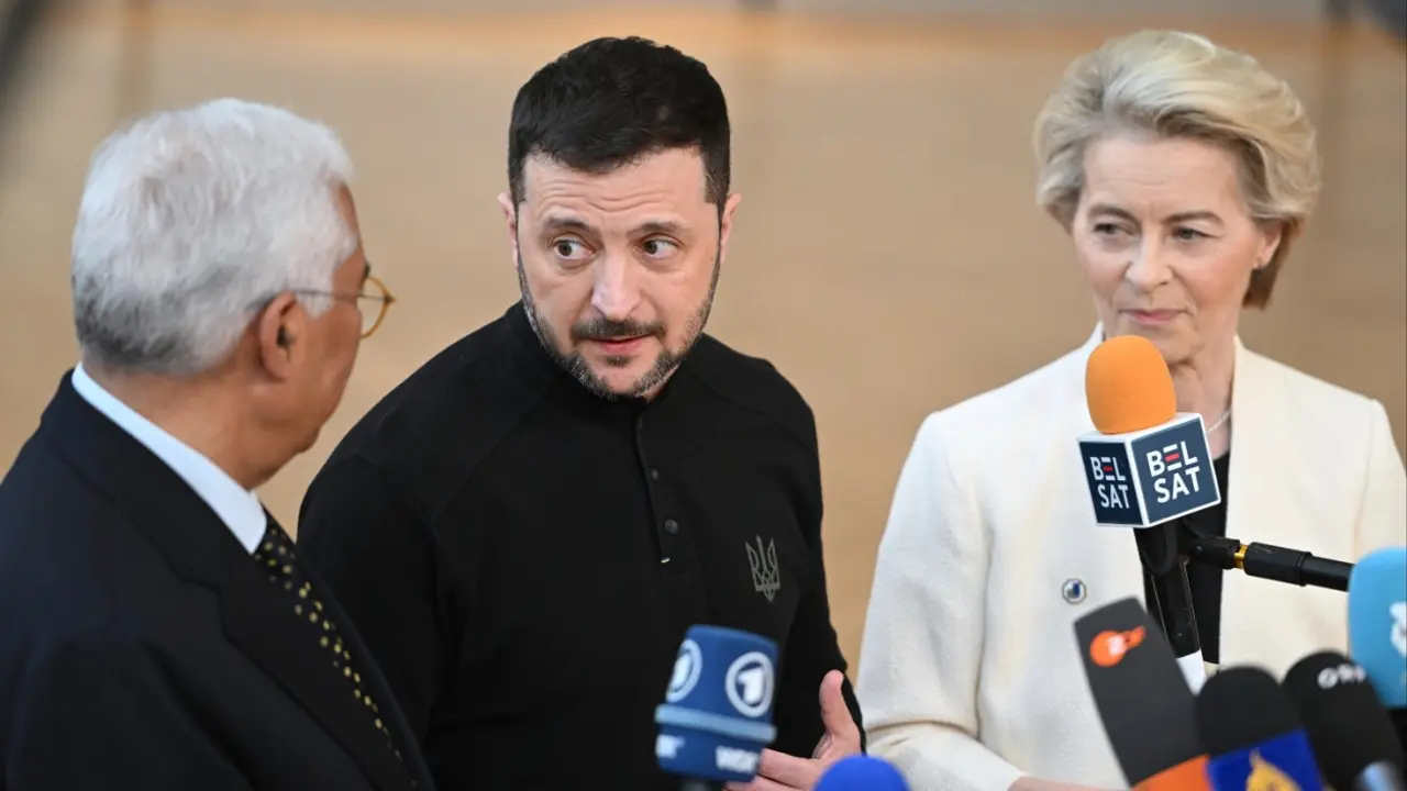 Antonio Košta, Volodimir Zelenski i Ursula fon der Lajen