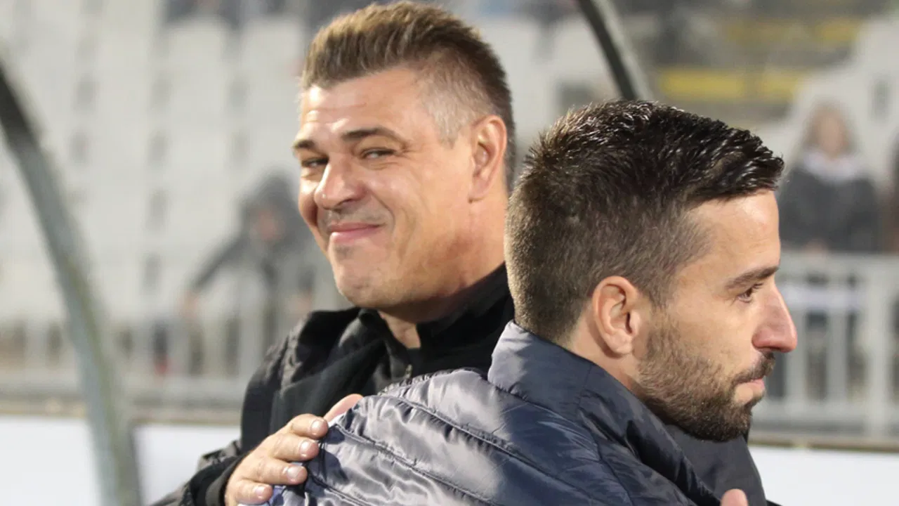 Radomir Koković u zagrljaju sa Savom Miloševićem