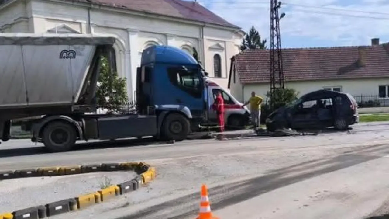 Mesto nesreće kod Zrenjanina