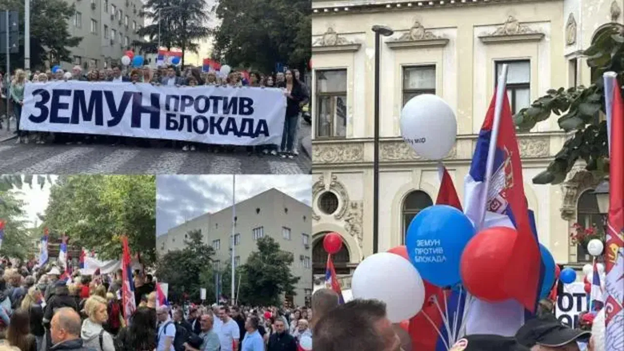 Zemun protest proitv blokada