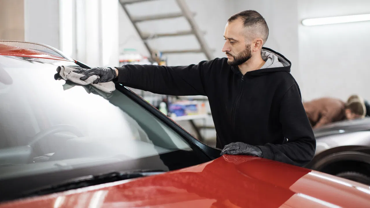 čišćenje stakla automobila
