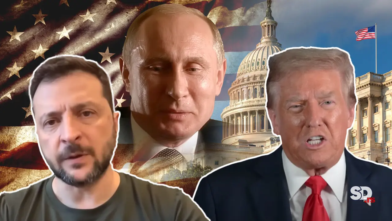 Volodimir Zelenski, Vladimir Putin i Donald Tramp