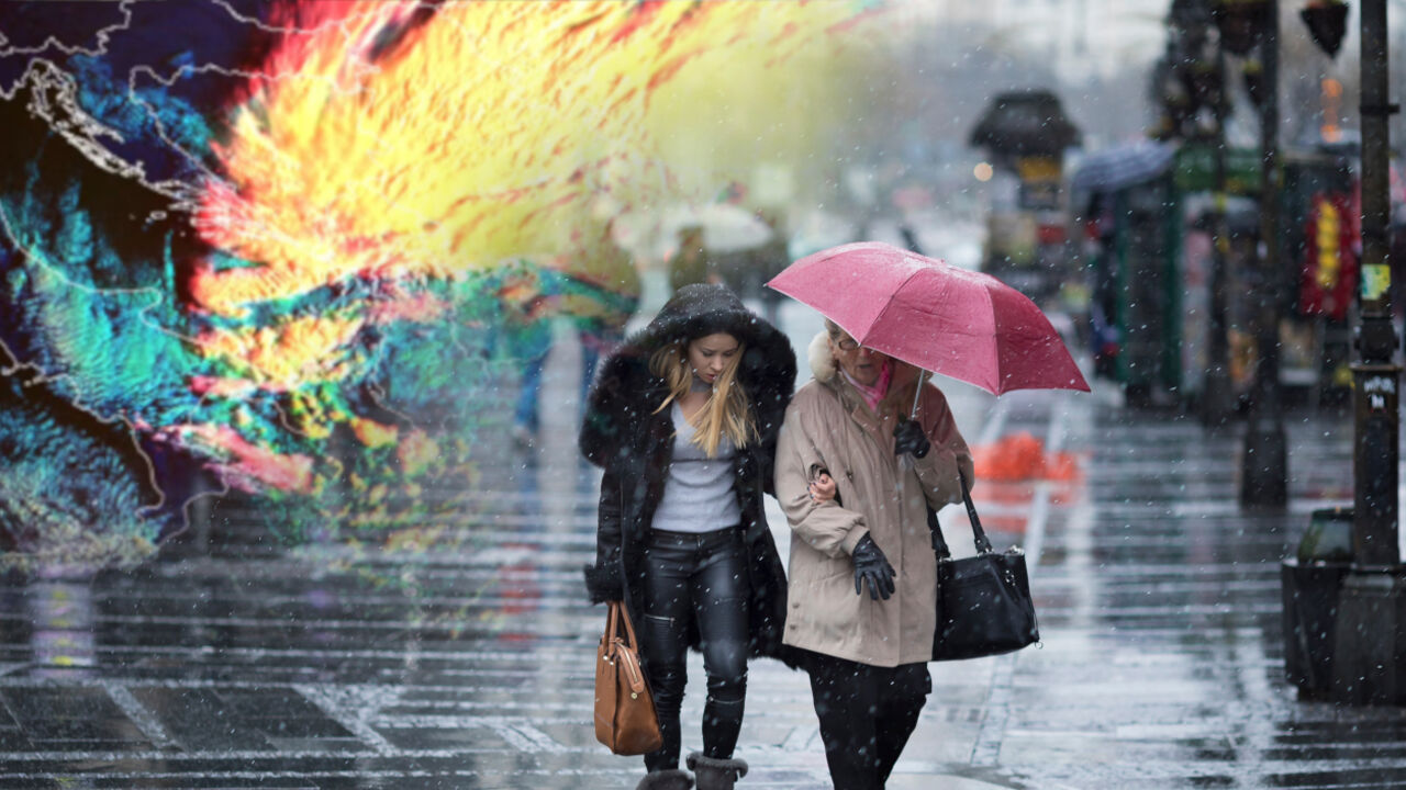 Ciklon iznad Srbije, temperaturna anomalija