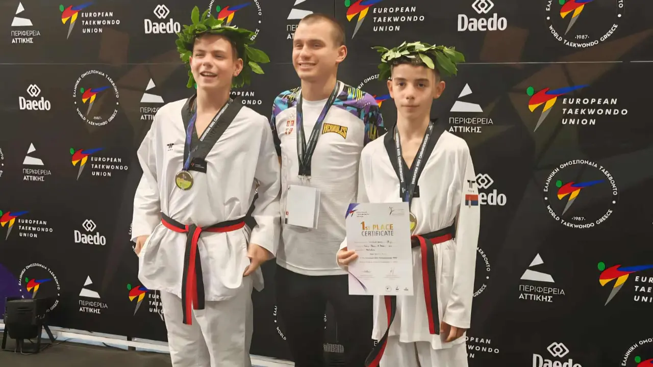 Mladi srpski tekvondisti