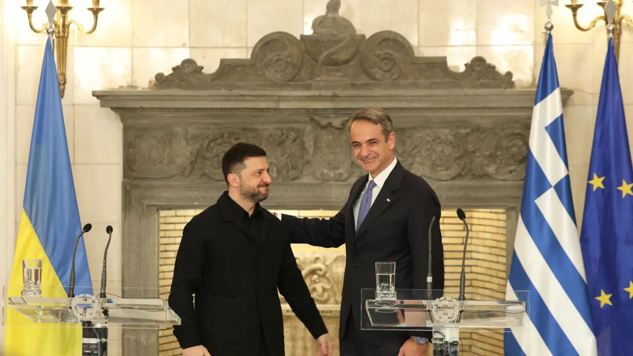 Volodimir Zelenski i Kirjakos Micotakis