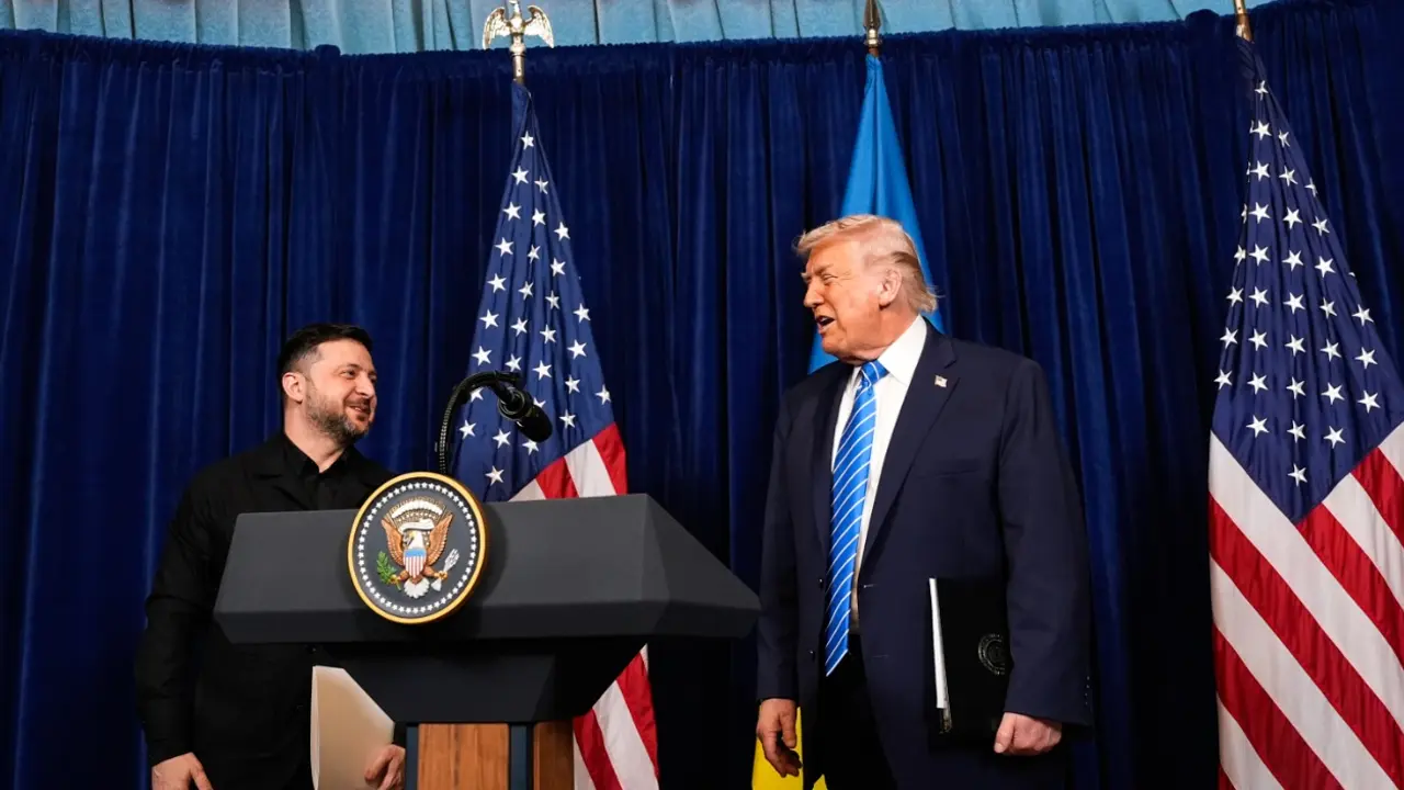 Donald Tramp i Volodimir Zelenski