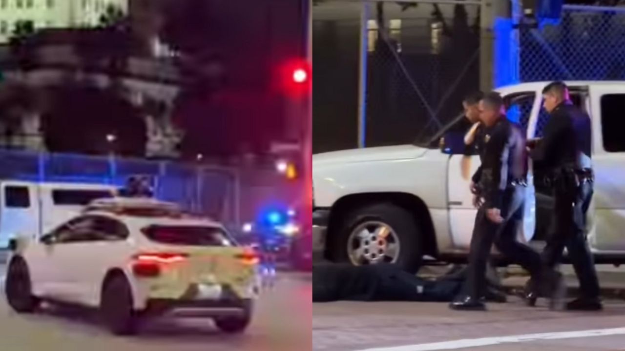 Robotaksi prolazi kroz policijsku akciju