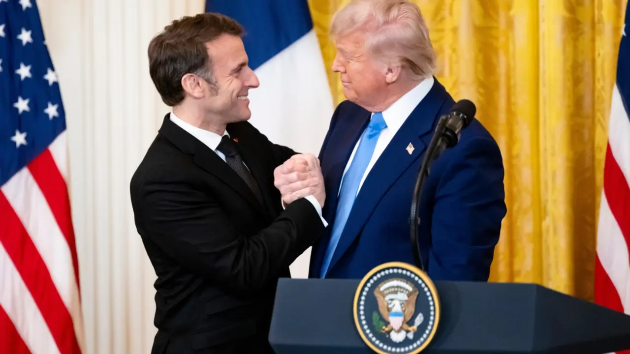Emanuel Makron i Donald Tramp