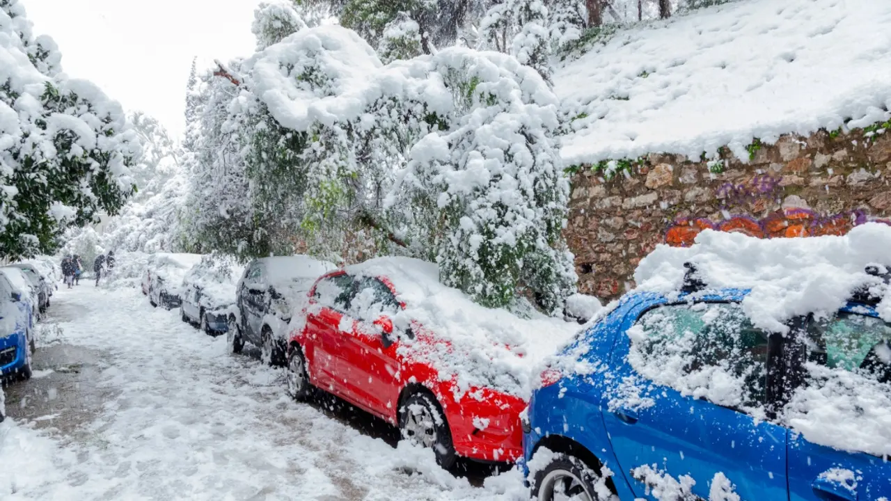snežno nevreme u Grčkoj