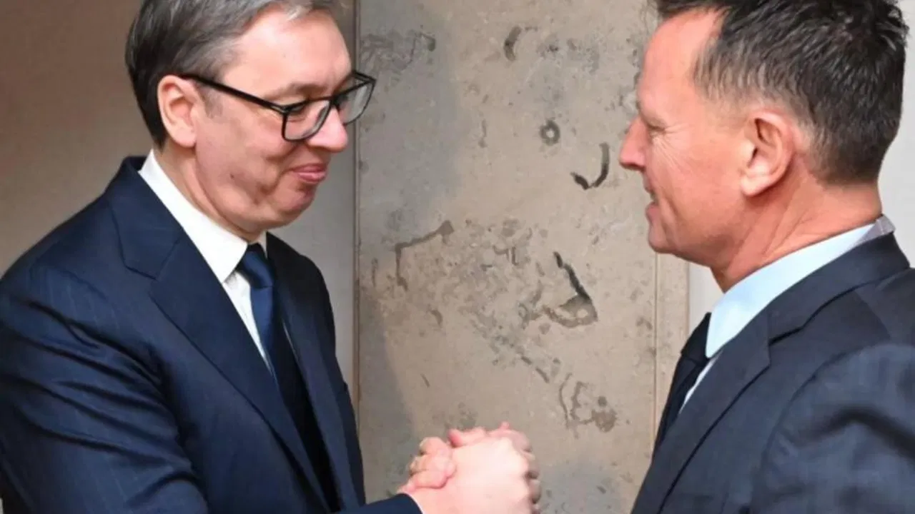 Aleksandar Vučić i Ričard Grenel