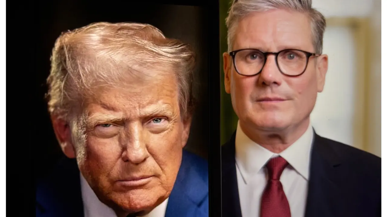 Kir Starmer i Donald Tramp