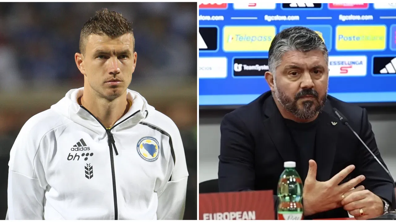 Edin Džeko i Đenaro Gatuzo