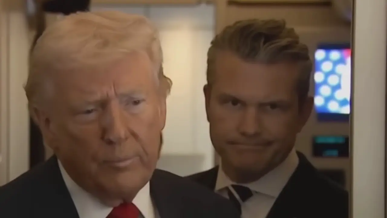 Donald Tramp i Pit Hegset