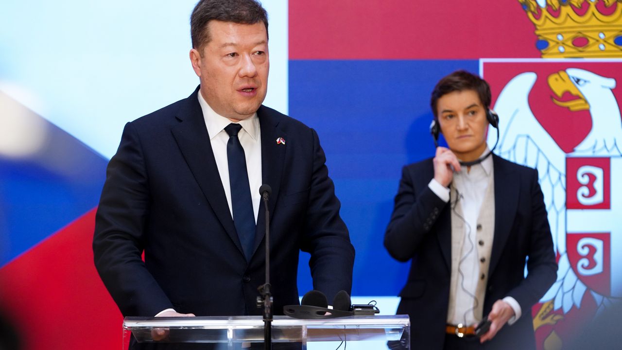 Ana Brnabić i Tomio Okamura